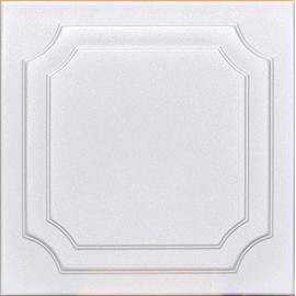 50pc of Yalta White (20"x20" Foam) Ceiling Tiles - Covers About 135sqft