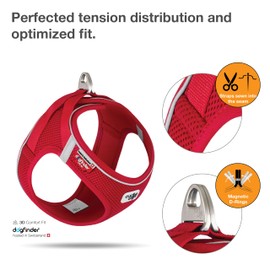 Magnetic Vest Harness Air-Mesh Red L