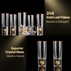 DUJUST Crystal Shot Glasses (2oz), Shot Glass Set Decorated with