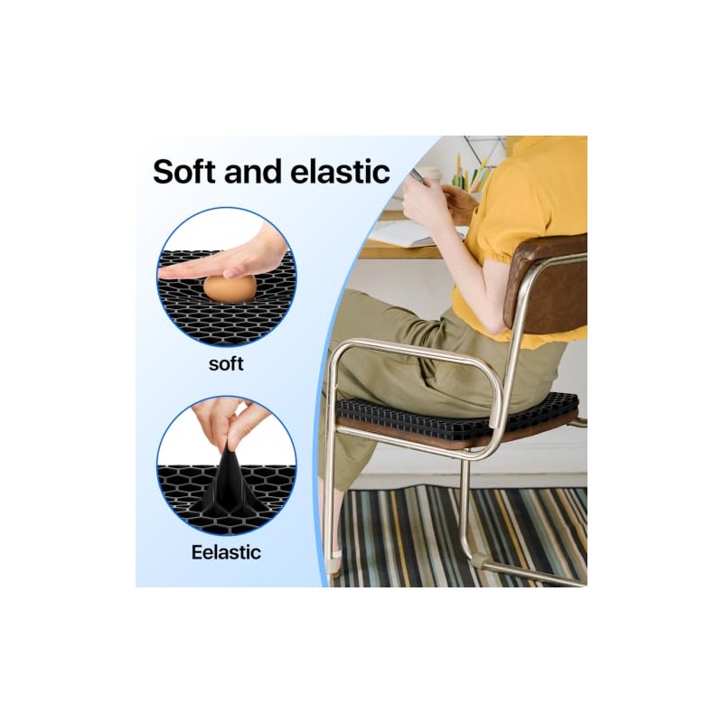 Cooling Gel Seat Cushion with Honeycomb Design for Comfort