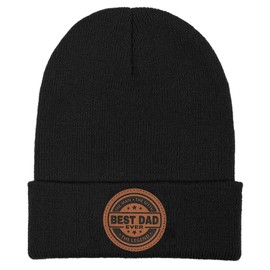 Dad Beanie Best Dad Ever Hat Fathers Day Christmas Birthday Gifts for Dad Papa from Daughter Son Black