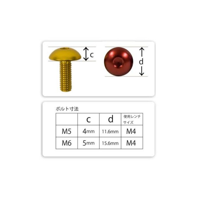 DURA-BOLT DBFB516BK Button Bolts M5-16mm Black Set of 2