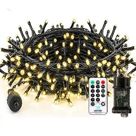 Bzavor Led Lichterkette Strom 15M 100 LED mit Fernbedienung Timer Merkfunktion Steckdose IP65 Wasserdicht, Lichterkette Weihnachtsbaum,Led Lichterkette mit Stecker für Weihnachten Deko Hochzeit