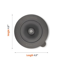 Full Circle Sinksational Sink Drain Strainer & Stopper – 2-in-1 with Separate Plug, Anti-Clog Design, Perfect Seal – 2-Pack, Gray