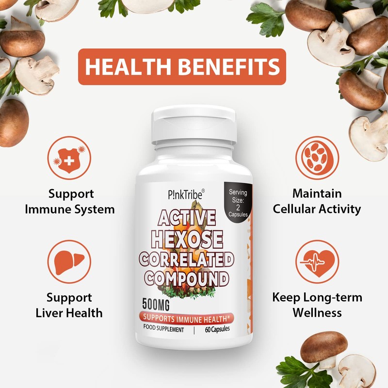 Active Hexose Correlated Compound 500mg - Supports Immune Health, Liver
