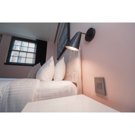 Legrand adorne 15Amp 1-Gang Pop-Out Outlet in Magnesium With Matching Wall Plate, ARPTR151GM2WP