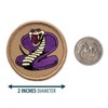 Purple Cobra Patrol Patch - 2" Diameter Round Embroidered Patch