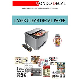 12 Sheets A4 WaterSLIDE DECAL PAPER REMOTE CONTROL LASER PRINTING CLEARBASE NO COVER COAT REQUIRED