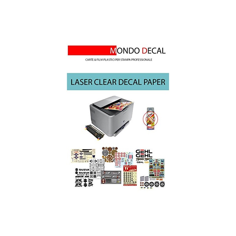 12 Sheets A4 WaterSLIDE DECAL PAPER REMOTE CONTROL LASER PRINTING