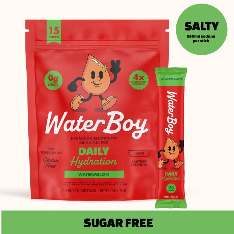 Waterboy Daily Hydration | 4x Electrolytes & Sugar Free |