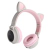 Cat Ear Headphone 3D LED Light Wireless Bluetooth 5.0 Foldable
