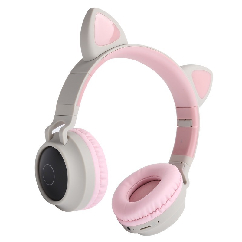 Cat Ear Headphone 3D LED Light Wireless Bluetooth 5.0 Foldable
