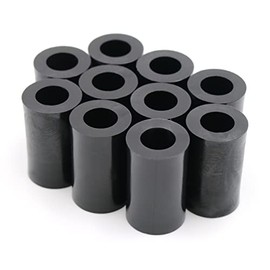 Design61 10x Spacer Sleeves Washers L 20 mm x Diameter 12/6.5 mm M6 Round HD Polyethylene