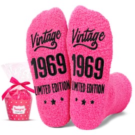 HAPPYPOP 55th Birthday Gifts Ideas for Women - Socks for 55 Year Olds, 1969 Birthday Gifts, Best Gifts for 55 Year Old Woman