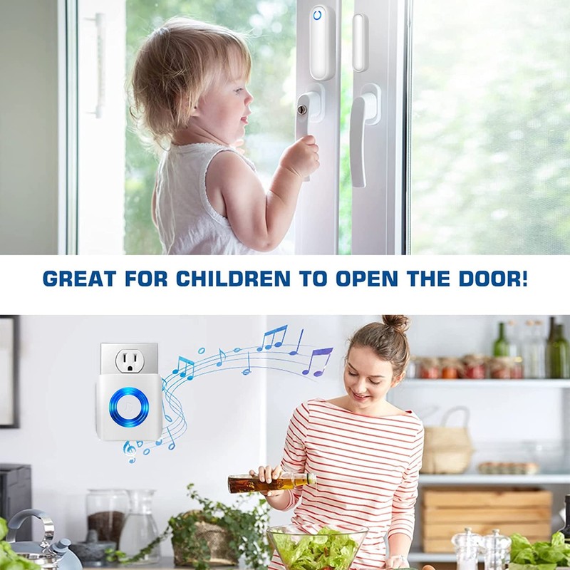 YisTech Caregiver Pager Door Alarms for Dementia Patients/Kids Safety/Home Security,Door