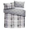 Dreams & Drapes Colville Check-100% Brushed Duvet Cover Set, 100%