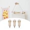 通用 16 Pcs Wall Hooks Rack Wall-Mount Wooden Coat Hooks