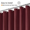 Gibelle Burgundy Red Shower Curtain, Waffle Weave Textured Fabric Shower