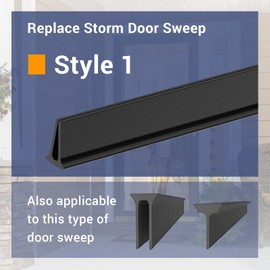 PalpitateC Storm Door Sweep Replacement for Larson & Pella Storm Door Expander Sweep, CH9030501 Sweep for Vinyl and Metal Door Sweep Assembly - Style 1