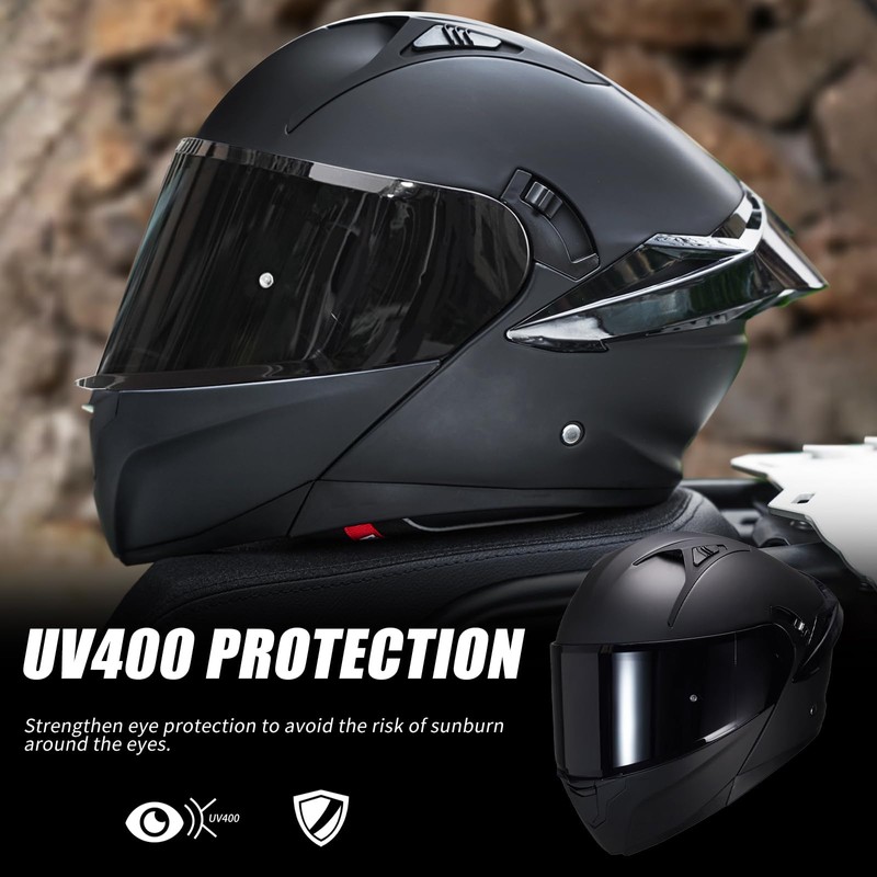 JQF Gear SJ-809 Modual Helmet Visor Shield Helmets Replacement Accessories