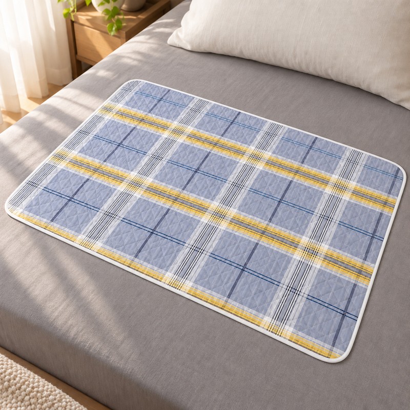 Washable Waterproof Bed Pad – Reusable 4-Layer Mattress Protector for