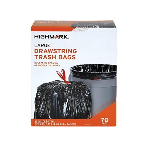 Highmark Trash Bags, 33 Gallons, Box Of 70, DP00544