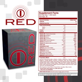 bhip Red for Men (Fit) - Tailored Supplement for Hormonal Health, Supports Energy, Heart Health, Vitality, & Virility - 30 Servings