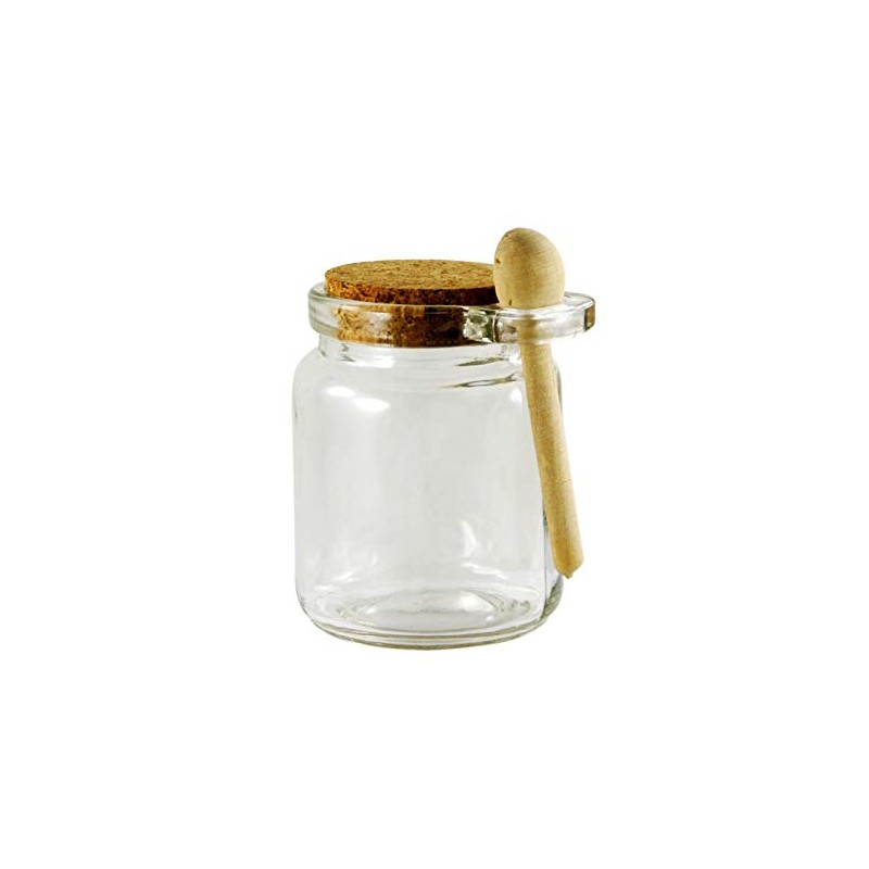 Grant Howard 51016 Round Spice Jar with Wooden Spoon, 6