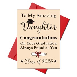 Graduation Card Gifts for Daughter Girls, Senior 2025 Gifts College Gifts for Son Daughter Women Men Class of 2025 Sign Middle High School 2025 Graduation Stuff for Students Girls Boys