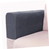 Levemolo 2pcs Dark Grey Elastic Sofa Armrest Protective Towels for