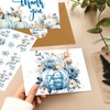 Fall Thank You Cards Blue Pumpkin Note Cards Watercolor Autumn