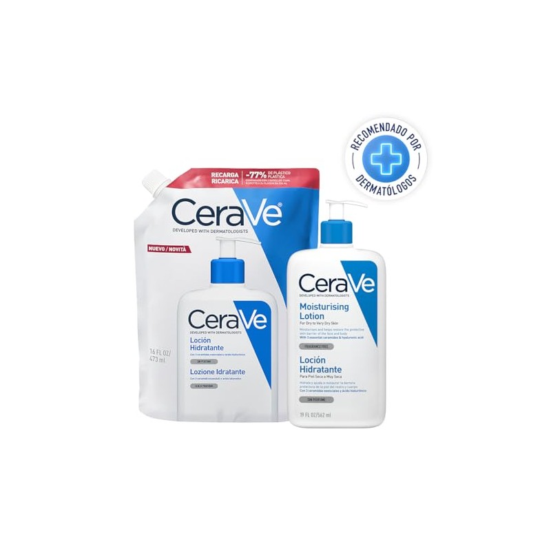 CeraVe Refill Loción Hidratante 16oz | Piel Normal a Seca