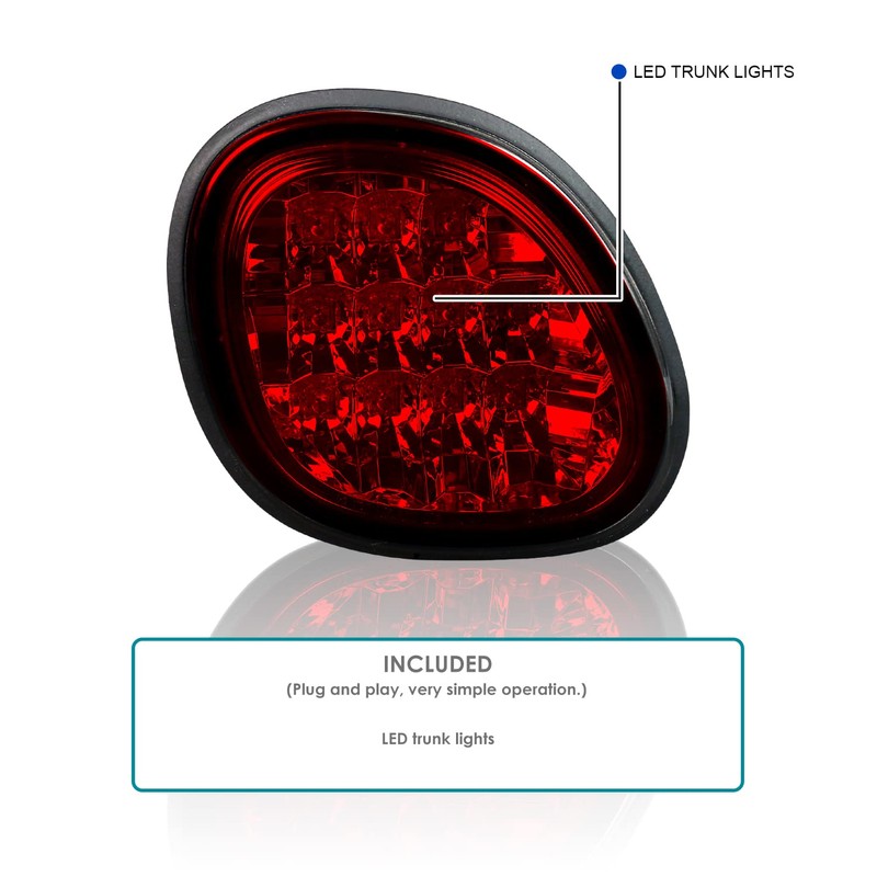 Spec-D Tuning LED Red Tail Lights Compatible with 1998-2005 Lexus