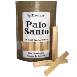 Premium Organic Palo Santo Sticks (Thin, 15, Sticks)