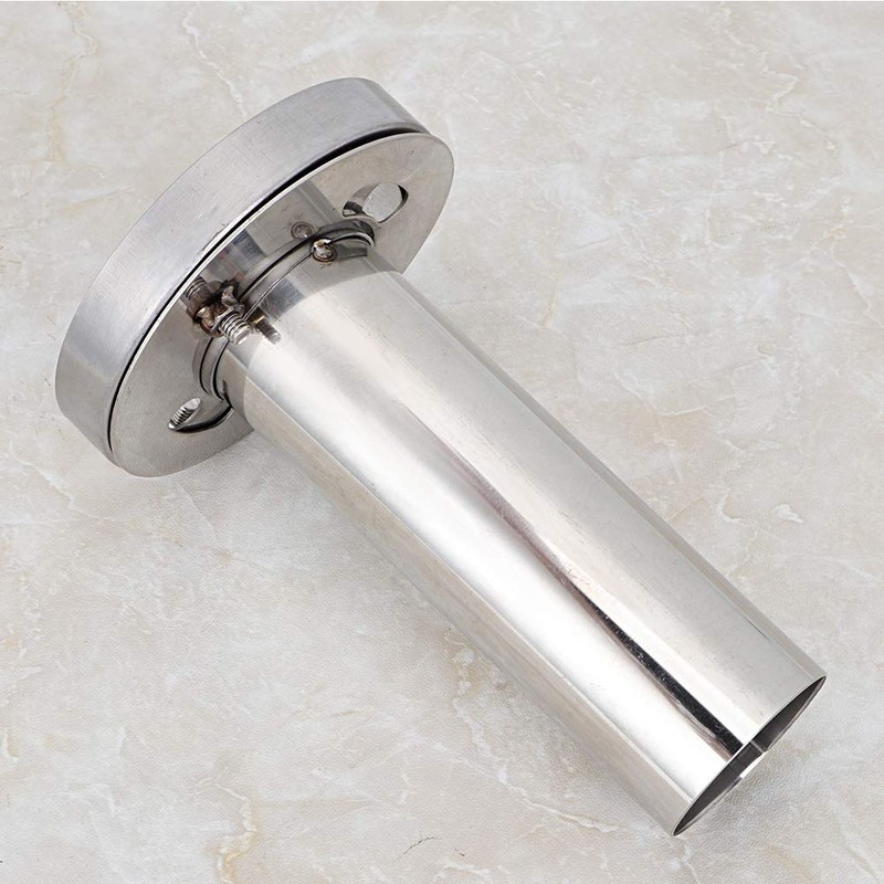 Removable Silencer, Universal Resonator, Stainless Steel Adjustable Round Silencer for