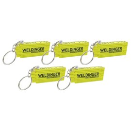 WELDINGER 5 Pack Plastic Folding Ruler 50 cm with Keyring