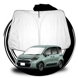 ruiya [Stock Improved] Toyota Sienta 10 Series Sunshade for Windshield Parasol Car Sun Shade New Sienta 10 Series Accessories UV Protection Sun Shade for Overnight in Car Foldable Suction Cup Not