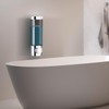 300mL Soap Dispenser,No Drill Shampoo Dispenser Set Wall Mounted for