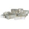 9) 75 x 28 mm Clear Plastic PERFORATED Shrink Band