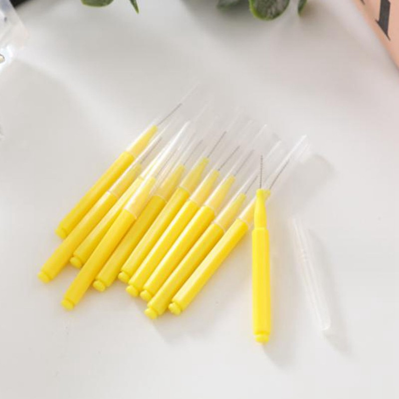 40pcs Dental Interdental Brushes for Braces 0.4mm Ultra Fine Soft