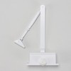 H100 White Door Closer Impact Protection