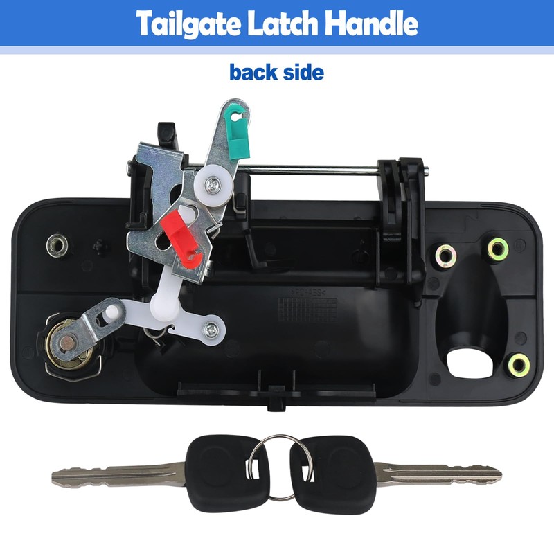 Osompar Tailgate Handle with Rear Camera Hole Key Lock Cylinder