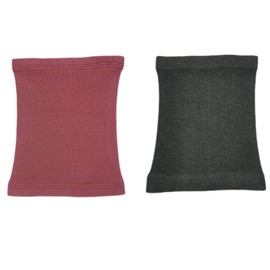 DDFS Dog Ear Wrap for Anxiety Relief - Calming Neck Warmer and Head Wrap for Ear Hematoma - Wine+Grey-M