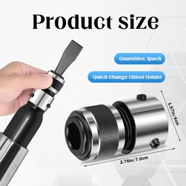 Xanadued 2 Pack Quick Change Chisel Retainer for Air Hammer Socket Adapter, Air Hammer Quick Change for Most Air Shovels