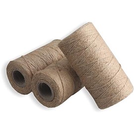 PMLAND Natural Jute Twine String 984 Feet for Arts Crafts Gift Package Wrapping Gardening Industrial Packing Usage- 3 Rolls