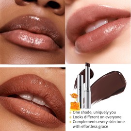 Black Honey Lipstick, Almost Lipstick Black Honey, Honey Balm Black Lipstick Tinted Lip Balm, Natural Deeply Moisturising Hydrating Long-Lasting Lip Plumping Lip Care for Dry Lips