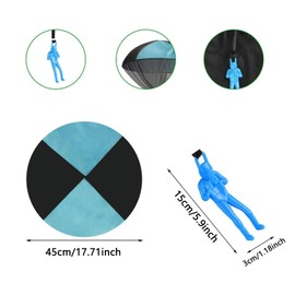 4 Pcs Hand-Thrown Parachute Toys, Outdoor Flying Fun for Children and Adults