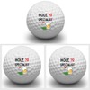 Second Ave Pack of 3 Joke Funny Golf Balls Hole