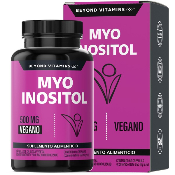 Myo Inositol 500 mg por cápsula con Colágeno Hidrolizado |