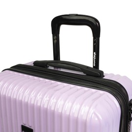 World Traveler Dejuno Tonal Lightweight Polycarbonate Hardside Expandable Spinner Luggage Suitcase with TSA Lock, Lavender, 2-Piece Set(20in,28in)